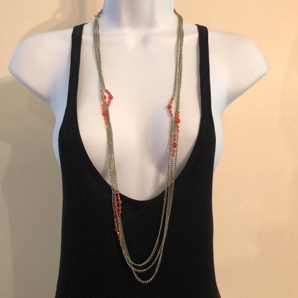 Bundle lot 2 chain and beads multi strand necklaces Ruby Rd + runway curated - Picture 6 of 10